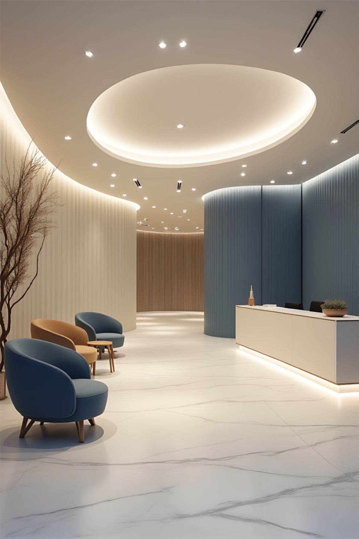 Boutique Hotel Suite with Bookmatched Marble & Cove Lighting #11